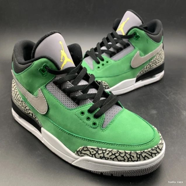 Rep Husky 3 PE Air Tinker AJ3 Retro Oregon 867493 Ducks shoes Jordan 0717